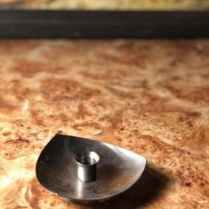 Vintage silver candle holder